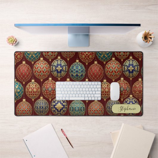 Intricate Geometric Ornament Custom デスクマット (オフィス1)
