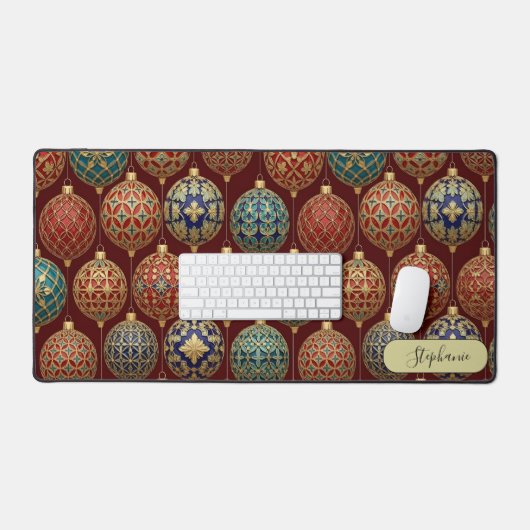Intricate Geometric Ornament Custom デスクマット (キーボード&マウス)