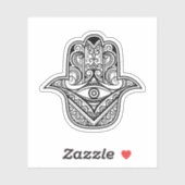 Intricate Hamsa Hand Evil Eye Vinyl Sticker シール (シート)