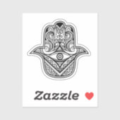 Intricate Hamsa Hand Evil Eye Vinyl Sticker シール (シート)