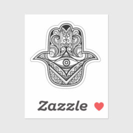 Intricate Hamsa Hand Evil Eye Vinyl Sticker シール
