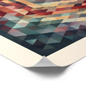 Intricate Math Art: Complex Polygon Tessellation ポスター (角)