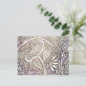 Intricate Mosaic Floral Design Postcard ポストカード (スタンド正面)