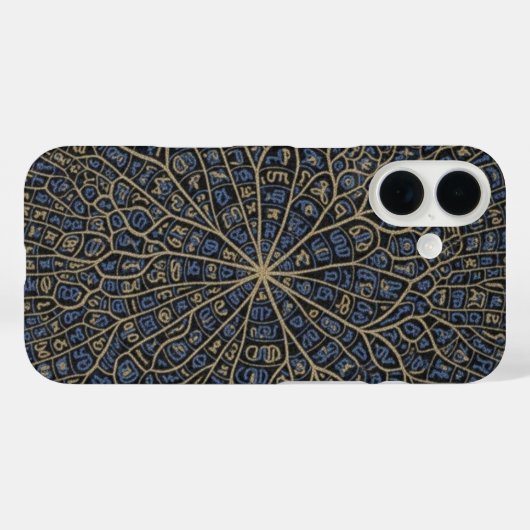 Intricate Mosaic Script Phone Case Case-Mate iPhoneケース (裏面 (横))