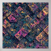 Intricate Seamless Detail: Micro-Fractal Circuit ポスター (正面)