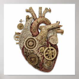 Intricate Steampunk Art: Ornate Organ Clockwork ポスター