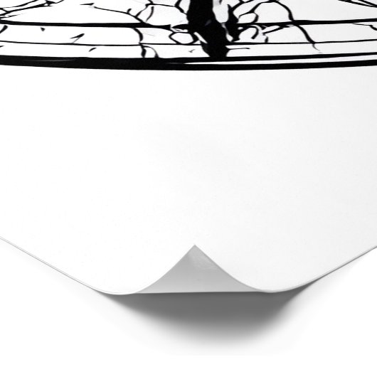 Intricate Symmetrical Pattern: Radial Mandala ポスター (角)