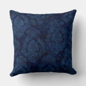 Intricate Teal and Golden  Mask クッション (裏面)