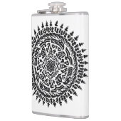 Intricate Tribal Mandala Sacred Geometry Flask フラスク (左)