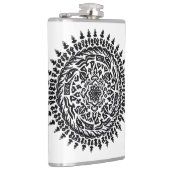 Intricate Tribal Mandala Sacred Geometry Flask フラスク (右)