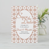 Intricate Wedding Save the Date Invitation  箔招待状 (立ち正面)