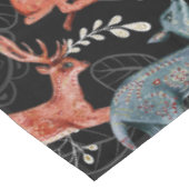  Intricate woodland animals pattern テーブルクロス (アングル)