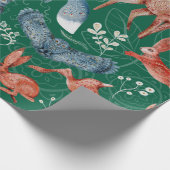  Intricate woodland animals pattern ラッピングペーパー (角)