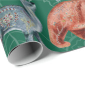  Intricate woodland animals pattern ラッピングペーパー (ロールコーナー)