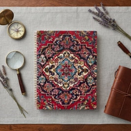 Intricately Woven Persian Rug Red Floral プランナー手帳