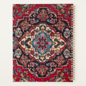 Intricately Woven Persian Rug Red Floral プランナー手帳 (裏面)