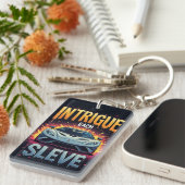 🏎️ Intrigue Each Sleeve Sports Car Comic Energy キーホルダー (正面右)