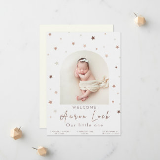 Introducing Our Little Miracle: [ベビーの名前] Has 案内状