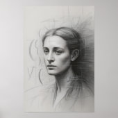 Introspective Study: Graphite Portrait ポスター (正面)