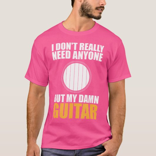 IntrovertギタリストのみGuitar Acoustiが楽しむ必要 Tシャツ (正面)