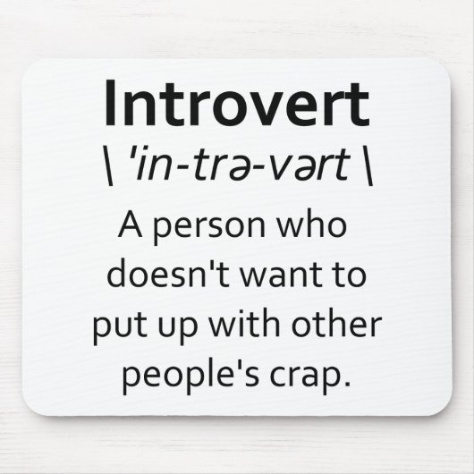 Introvert マウスパッド (正面)