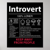 Introvert 100% Loner Keep Away From People - Intro ポスター (正面)