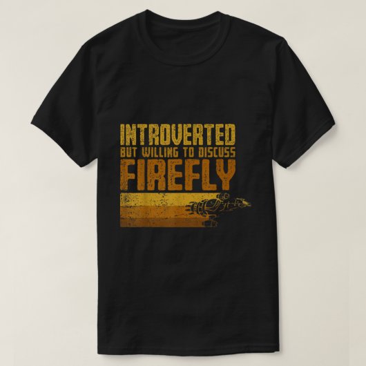 Introvert But Willing To Discuss Space Shows Tシャツ (デザイン正面)