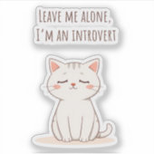 Introvert Cat シール (正面)