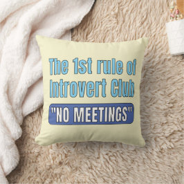 Introvert Club Tシャツ クッション