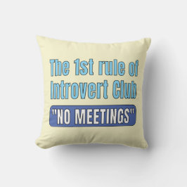 Introvert Club Tシャツ クッション