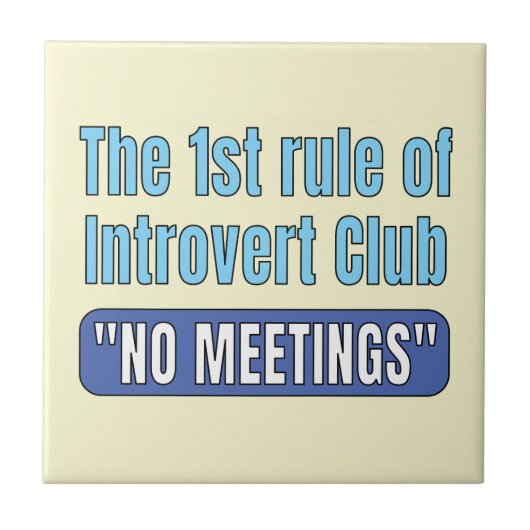 Introvert Club Tシャツ タイル (正面)