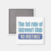 Introvert Club Tシャツ マグネット (正面/裏面)
