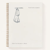 Introvert Custom Gift Minimalist Line Art  ノートブック (正面)