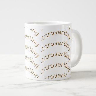 introvert customisable special mug gift ジャンボコーヒーマグカップ