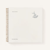 Introvert Gift Minimalist Line Art Planner ノートブック (正面)