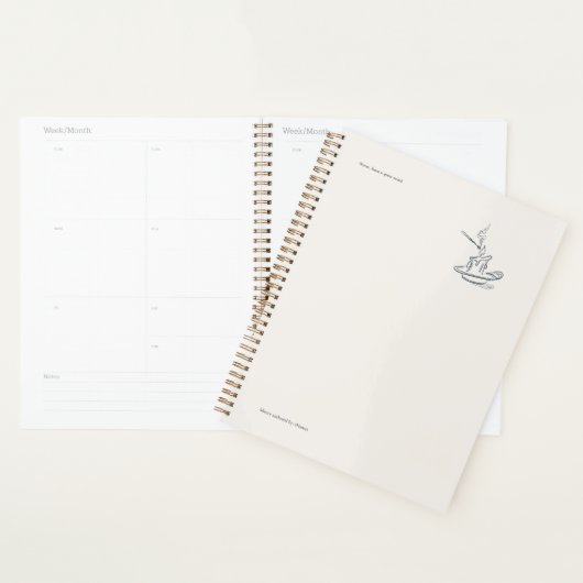 Introvert Gift Minimalist Line Art Planner プランナー手帳 (ディスプレー)