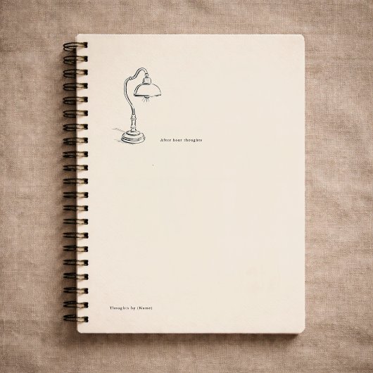 Introvert Gift Minimalist Line Art Quiet Solitude  ノートブック