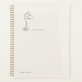 Introvert Gift Minimalist Line Art Quiet Solitude  プランナー手帳 (正面)