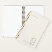 Introvert Gift Quiet Solitude Closed Door ノートブック (内側)