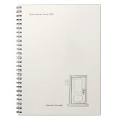 Introvert Gift Quiet Solitude Closed Door ノートブック (正面)