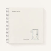 Introvert Gift Quiet Solitude Closed Door ノートブック (正面)