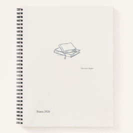 Introvert Literary Aesthetic/ Spiral Notebook ノートブック