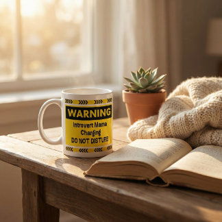 Introvert Mama Charging Funny Coffee Mug Gift コーヒーマグカップ