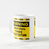 Introvert Mama Charging Funny Coffee Mug Gift コーヒーマグカップ (正面左)