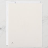 Introvert Minimal Line Art Solitude Journal レターヘッド (裏面)