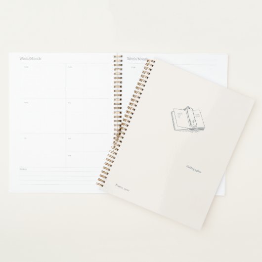 Introvert Minimalist Black and White Art Planner プランナー手帳 (ディスプレー)