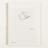 Introvert Minimalist Black and White Art Planner プランナー手帳 (正面)