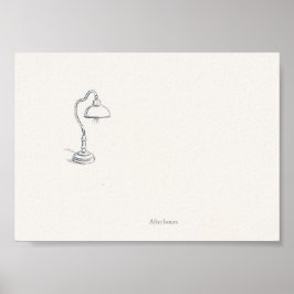 Introvert Minimalist Home Office Poster ポスター