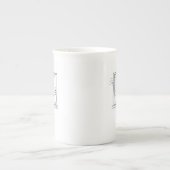 Introvert Minimalist Line Art Coffee Mug ボーンチャイナマグカップ (正面)