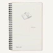 Introvert Minimalist Literary Gift Notebook ノートブック (正面)